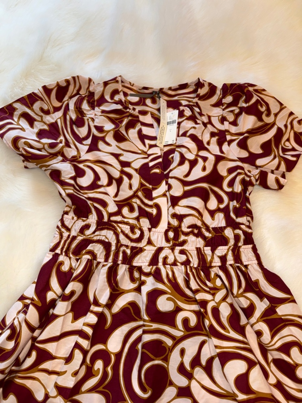 NWT! Anthropologie Somerset maxi dress in burgandy. Size small - Picture 4 of 8